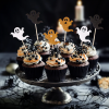 Toppery Halloween brokatowe duszki 6szt. mix 